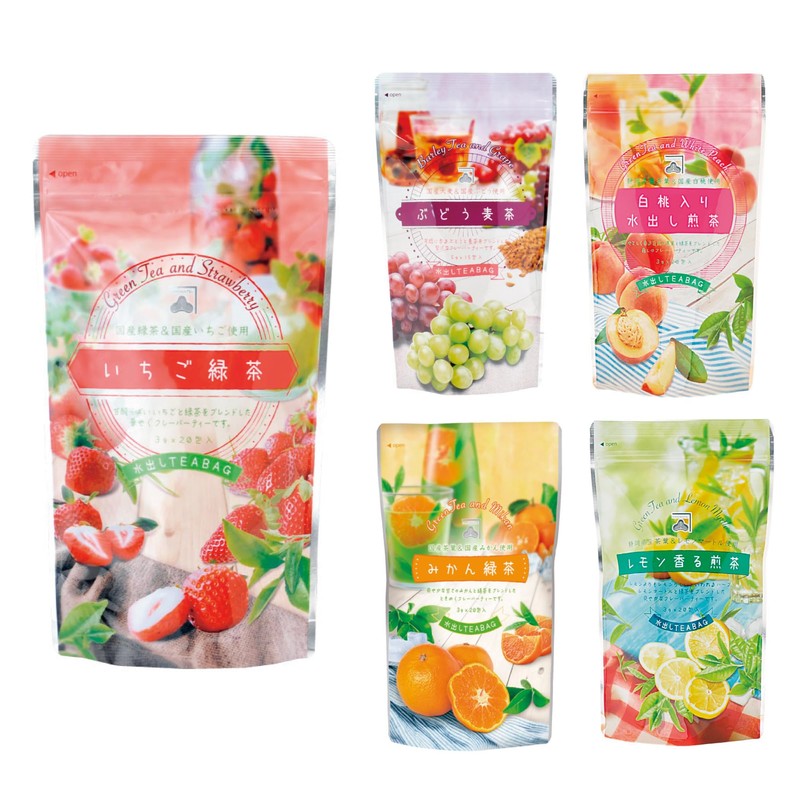 Kanematsu Seicha Cold Brew Tea Bag Set Pack (White Peach