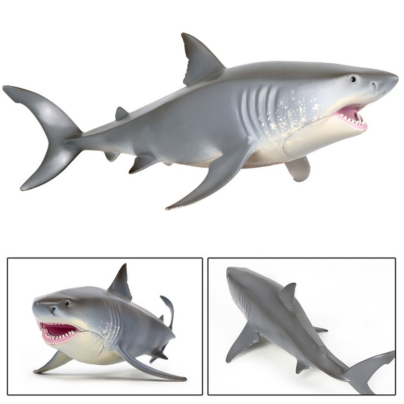 Kids Shark Model Toy Simulation Marine Life Animal Floating Plastic
