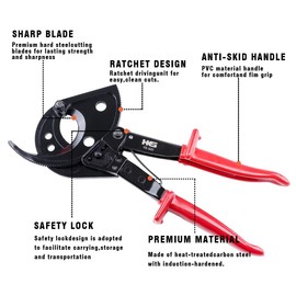 HKS HKS Ratchet Cable Wire Cutter Heavy Duty for Cutting Electrical Aluminum Copper and Multi-core Cables up to 400mm?