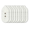 Mooyee Relacement Pads for Mooyee Wireless Massager (White-10pads)