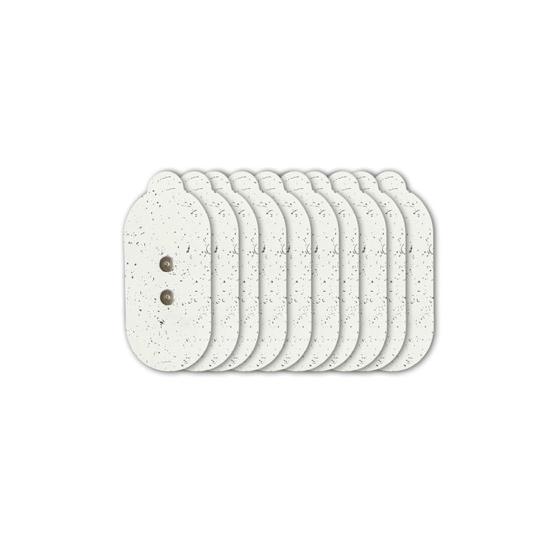 Mooyee Relacement Pads for Mooyee Wireless Massager (White-10pads)