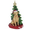 Kurt S. Adler Yellow Lab Labrador Wearing Santa Hat with