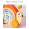 Beech Wooden Baby Pull Along Toy WalkALong Snails Toddler for