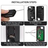PAYFULLY 2 Button Car Key Shell Compatible with CE0536 Flip