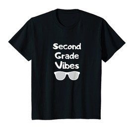 Kids Second Grade Vibes Back To School Sunglasses Kid's First Day T-Shirt