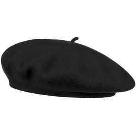 Van Der Rich ® - Wool beret for children for a maximum head size of 52 cm, Denim, One Size