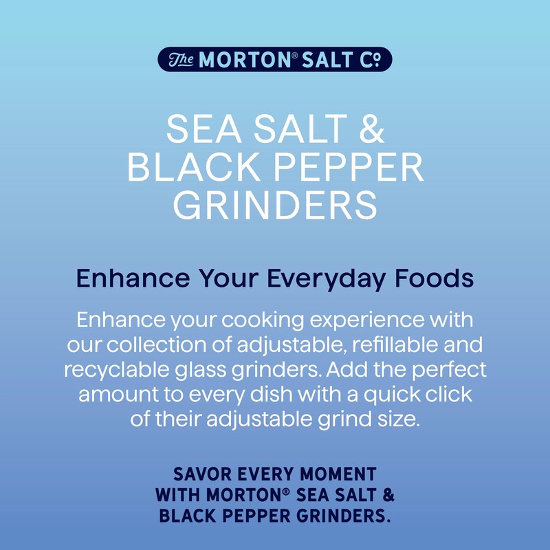 Morton Grinder Set - Sea Salt (2.5 oz) & Black