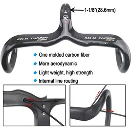 RXL SL Road Carbon Drop Bars Handlebars, 440x110mm, Black Glossy