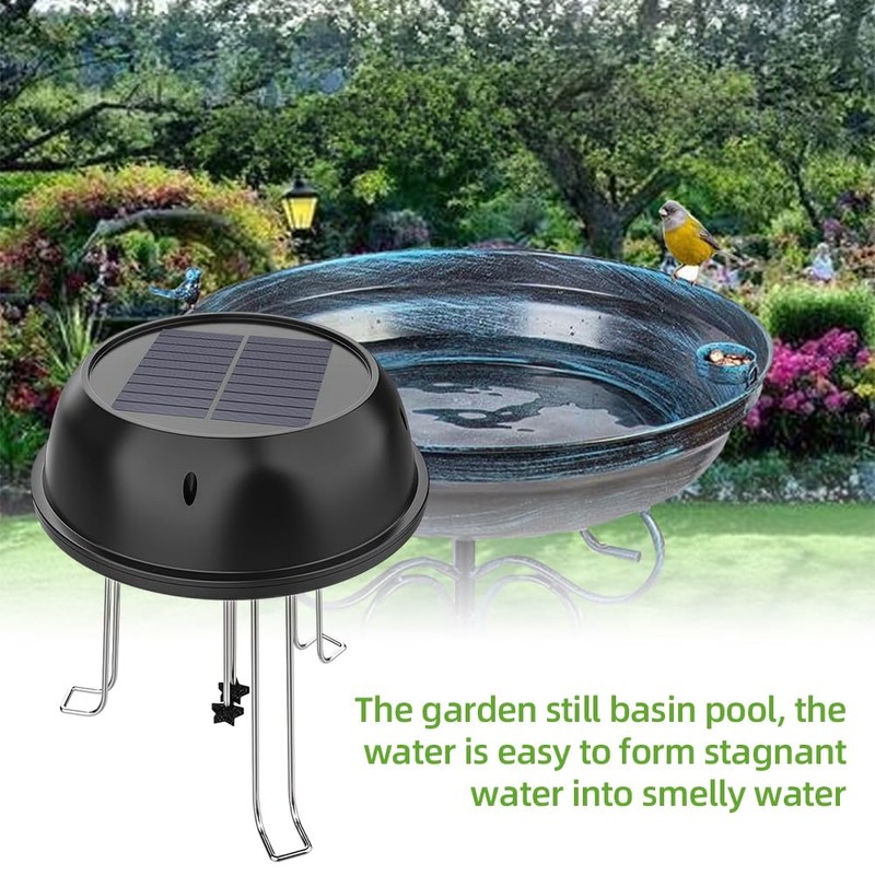 Solar Water Wiggler for Bird Bath,5V 0.5W Round Shaped Solar