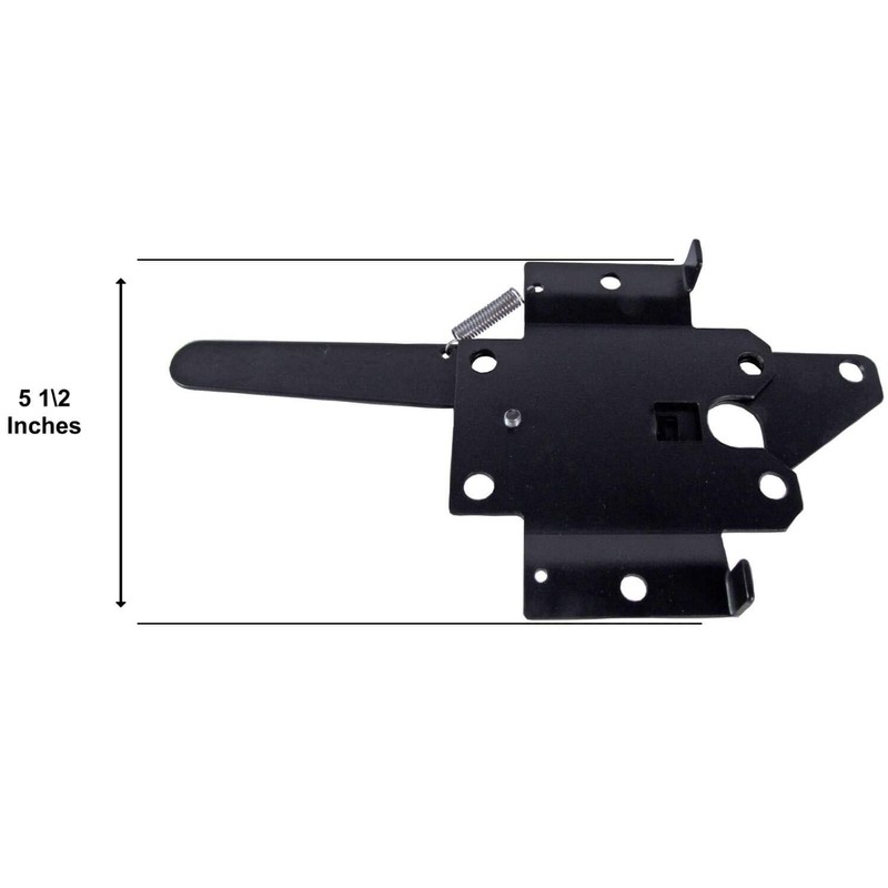 Jake Sales Black Rustic Wood Double Gate Hinges, Latch, Drop