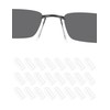 DROGO 12 Pairs Silicone Eyeglass Nose Pads, 12mm Clear Rectangle