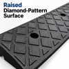 Plastic Threshold Ramp – 1.18-Inch Rise, 19.69-Inch Width, Textured Surface,