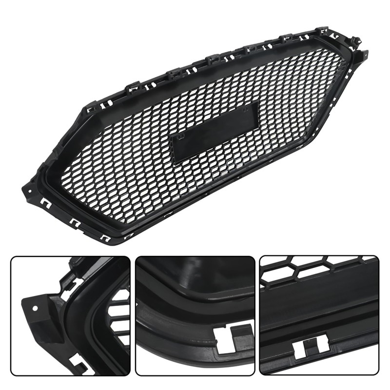 ABS Plastic Front Bumper Grill Mesh Hood Front Center Middle