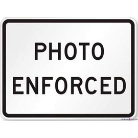 Andreaoy New Street Sign Metal Tin Sign/Photo Enforced, Heavy-Duty Street Sign|Outdoor Safety Decorative Signal Sign 8x12 Inch