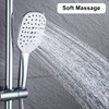 JOHO Square Hand Shower Head Shower Head with Push Button