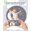 Trongle Newborn Milestone Monthly Blanket, Baby Growth Tracking and Memory