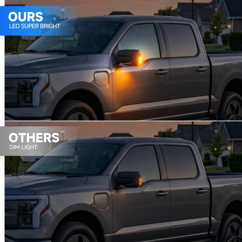 Sequential LED Side Mirror Marker Light for 2021-2026 Ford F-150