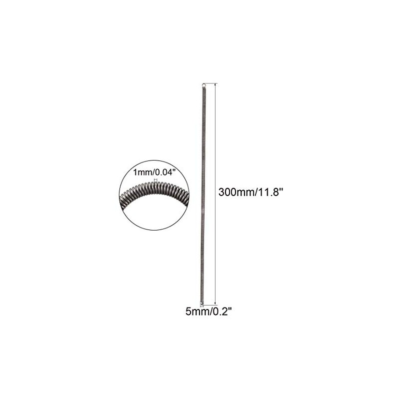 sourcingmap Extension Spring - 1mm Wire Dia , 5mm OD