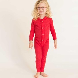 City Threads Baby Boys and Girls' Union Suit Thermal Underwear Set Long John Onesie Footie Perfect for Sensitive Skin and Sensory Friendly SPD, Hot Pink, 12/18M