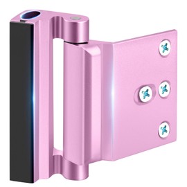 Home Security Door Lock for Front Door Reinforcement Lock Kids Safety, Childproof Doors Latch for Top of Door from Inward Swinging Stop Guardian High Flip Child Proof for Night Apartment Bedroom