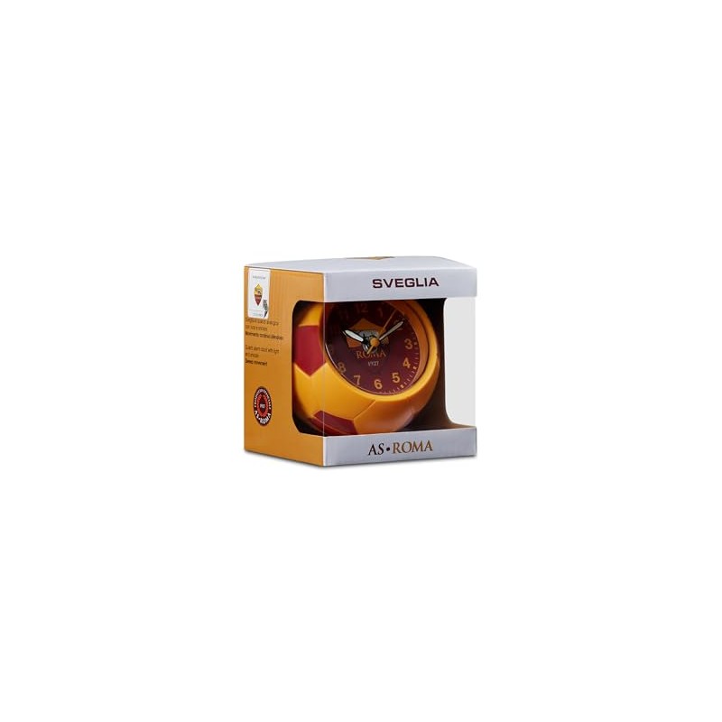 Seven Sveglia al Quarzo AS Roma a forma di Pallone,