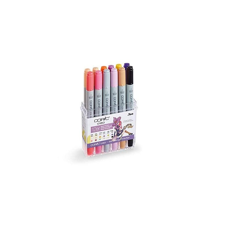 COPIC Ciao Marker Set of 12 Manga Set "Witch", Allround
