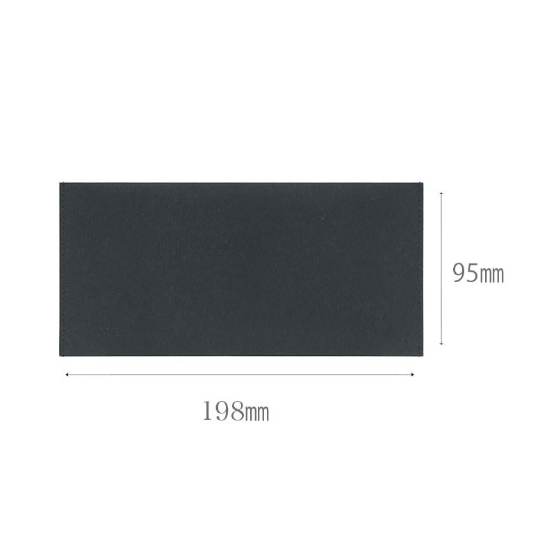 [Wrinkles] Flat Wallet, Japanese Paper (Black), Black