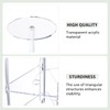 Sumerflos Acrylic Corner Plant Stand 3 Tier - Clear Indoor