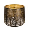 Large Metal Lampshade Forest Etching Forest Lamp Shade Pattern 12''