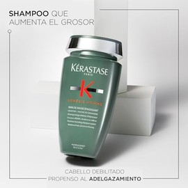 KÉRASTASE Bain de Masse Epaississant Shampoo| Ayuda a aumentar el grosor del cabello y fortificar la fibra capilar | Con Creatina y Raíz de Jengibre |
