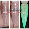 OUMISAYA Glow in the Dark Clear Nail Dip Powder 1OZ