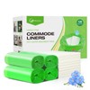 Moodooy Commode Liners With Absorbent Pads -120 Bedside Commode Liners