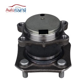 Autoround 512384 Rear Wheel Hub and Bearing Assembly Replacement for 2007-2012 Nissan Sentra 4 Lugs w/ABS