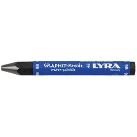 Lyra 5630109 - Crayón de grafito, soluble en agua, dureza 9B, color negro, 1 unidad
