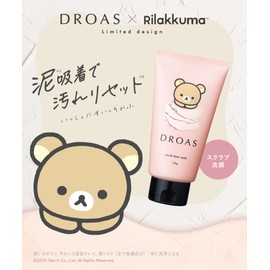 Droas Clay Mild Scrub Wash (Rilakkuma Collaboration) Fresh Peony Scent