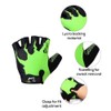 ArmaDEX Mens Ladies Fingerless Caiman Cycling Gloves with Pull-Loops (HiViz