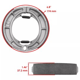 Caltric Front Brake Pads & Rear Brake Shoes for Suzuki Gv700Gl Madura 700 1985