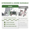 AHEONLAR 3 Pack 4×2×1.5ft Galvanized Raised Garden Bed Outdoor, Sturdy