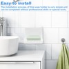 Xihu White Ceramic Bathroom Soap Holder, Mid Century Retro Design,