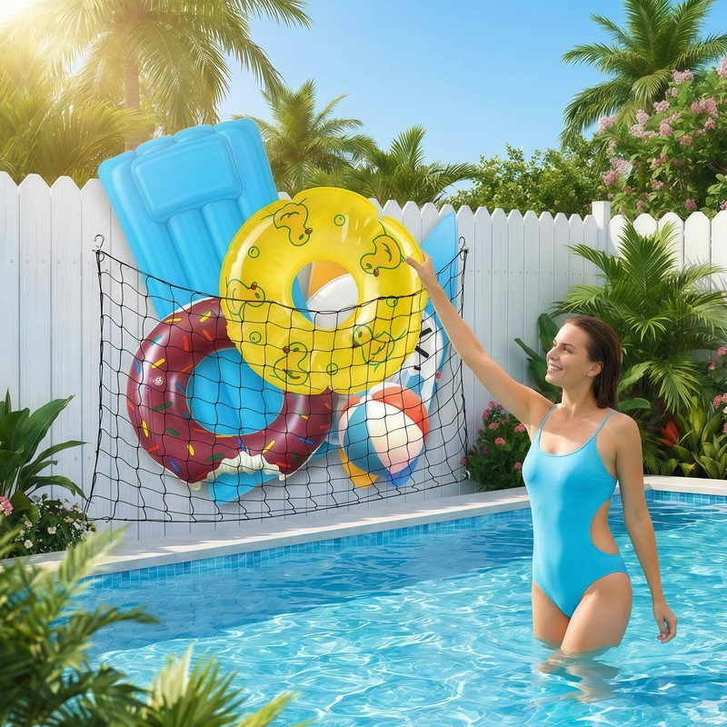 Eerrhhaq 71 x 47 in Large Pool Toy Float Storage