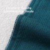 FUTEI Pack of 2 Teal Green Boucle Accent Decorative Throw