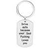 Meiligo Daughter Son Gifts Driver Safe Keychain Because Your Mom