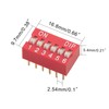 20pcs Double Row Dip Switch 6 Position Slide Type Switch