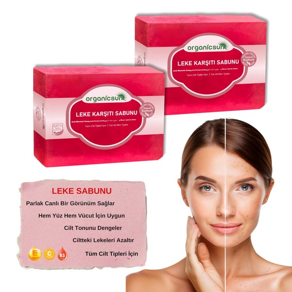 Organicsun Doğal Leke Karşıtı Sabun 140 Gr x 2 Adet