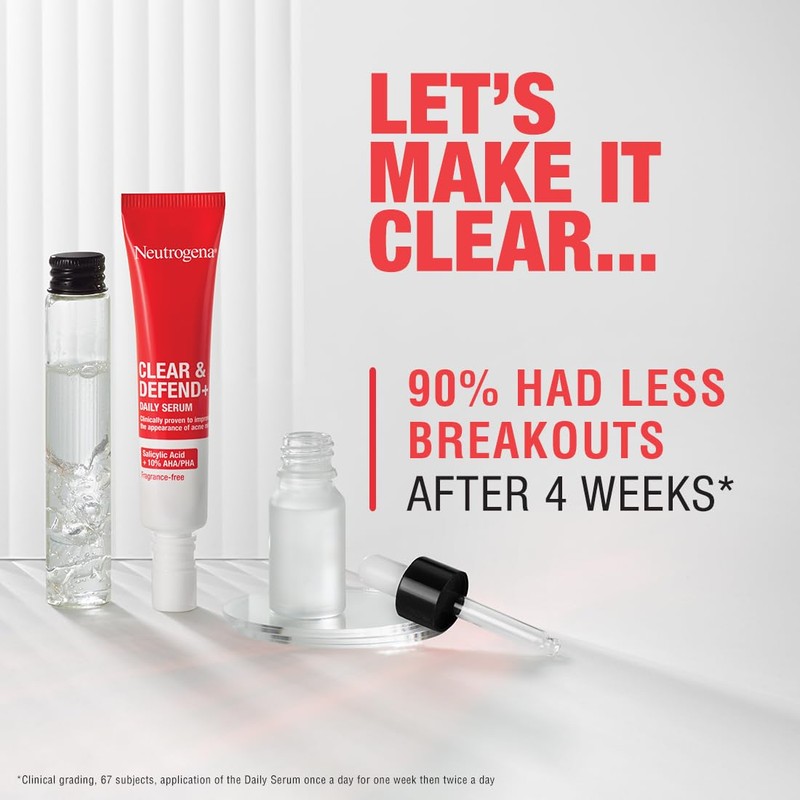 Neutrogena Clear & Defend+ Daily Serum (1x 30ml), Refining and