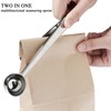 Coffee Scoop Spoon with Bag Clip, Set of 2 (Silver)