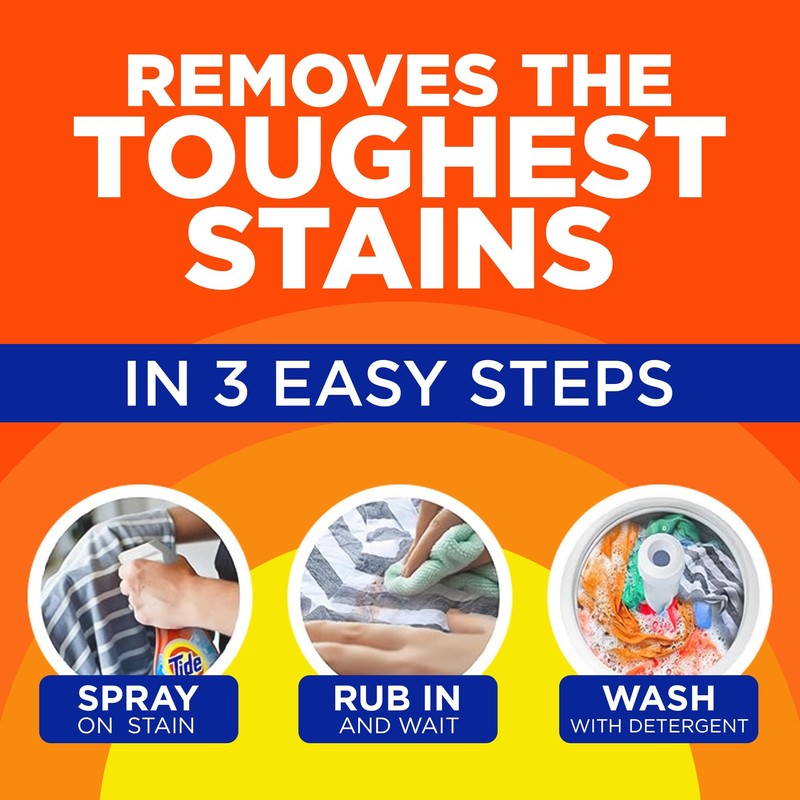 Tide Laundry Stain Remover Spray with Oxi, Travel Stain Remover