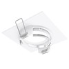 linovum Recessed Spotlight GU10 Mounting Frame White Square Rigid Including