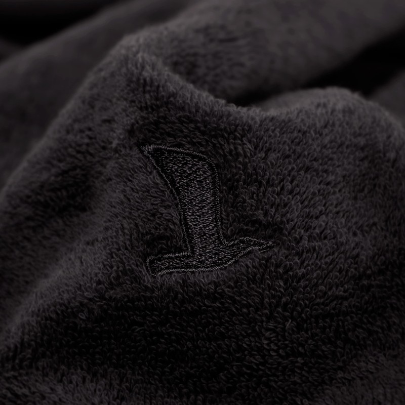 Möve Superwuschel Hand Towel, Black , 30x50 cm