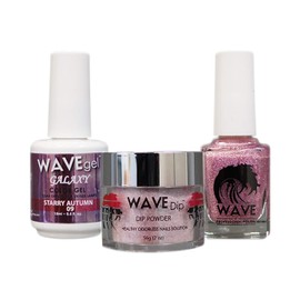Wave Gel - Complete Trio Set 3 IN 1 - Acyrlic | Dipping Powder + Gel Polish + Nail Lacquer - Galaxy Collection (09)